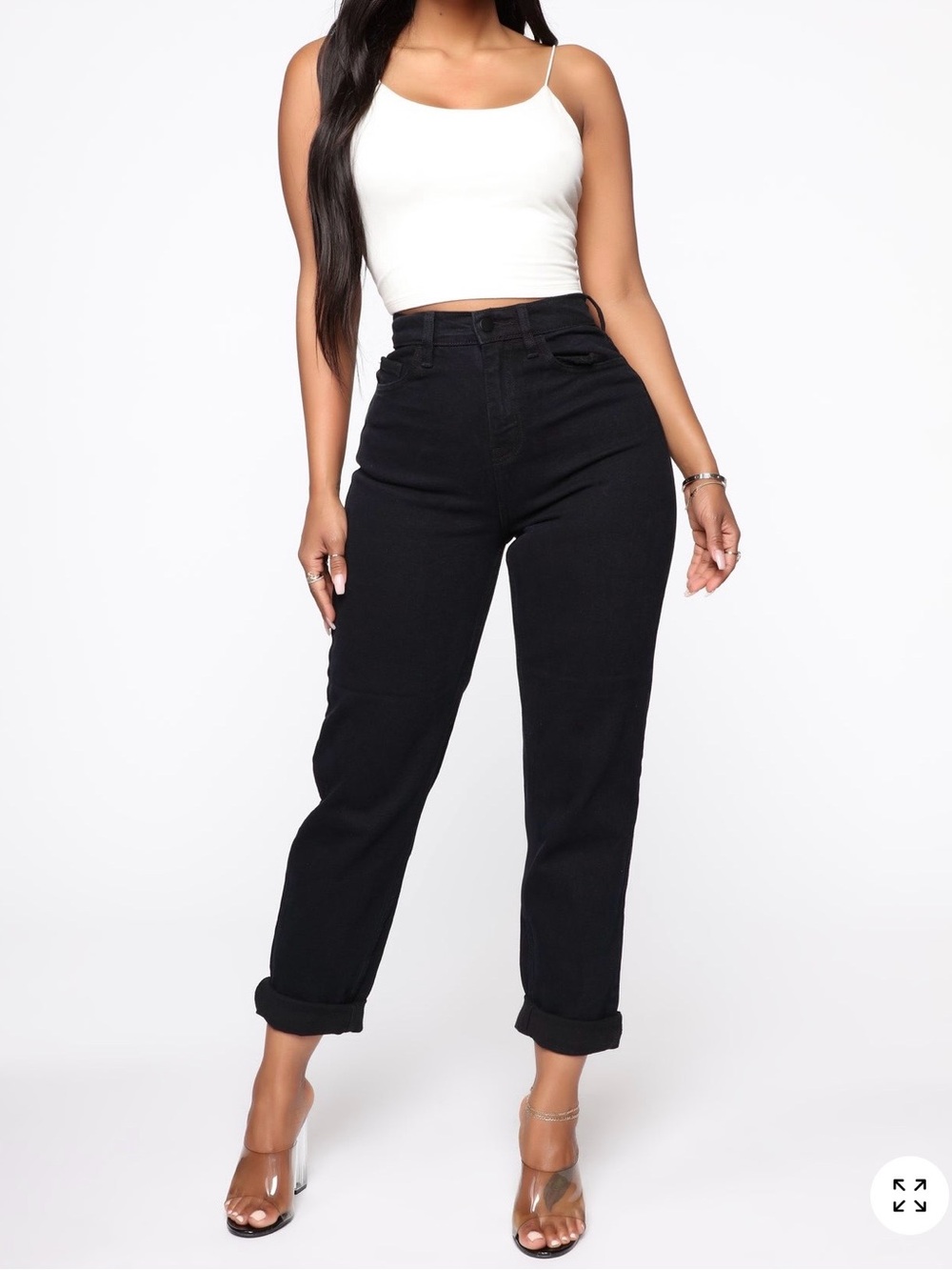 Black High Rise Jeans - Picture 6 of 6